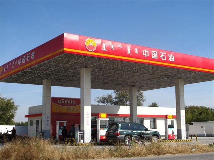 甘肃加油站钢结构网架案例1